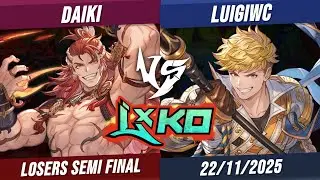 Daiki vs LuigiWC - Losers Semi Final - LXKO - Wilnas vs Vane