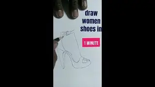 draw women's fashion shoes #shorts #shoes #drawing