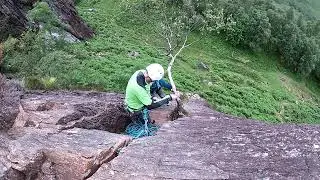 Rock climbing in Glen Nevis with a Rock Climbing Guide