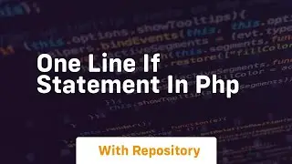 one line if statement in php