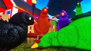 FAMILIA GALINHA ESTÁ UNIDA! UM DIA COMO GALINHA PRETA! | ROBLOX Feather Family
