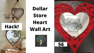 Dollar Store Heart Wall Art