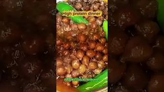 Masala Black Chickpeas | High Protein Dinner | #shorts #highprotein #healthyfood