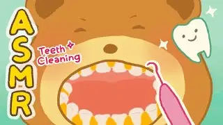 곰돌이 치석 제거해주기 🐻🦷✨ | ASMR Dental Care Animation