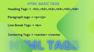 The Only HTML basic tag's Video You Need to Watch, #html