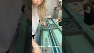 Eskitme Teknikleri, Mobilya boyama, kendin yap, eski kapı #diycrafts #atolye #gerid&ouml;n&uuml;ş&uuml;m