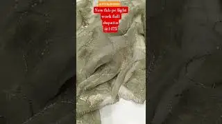 New fab pe light work full jaal dupatta #song #music #hindisong #indianband #salimjaved #indianfolk