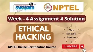 Ethical Hacking Week 4 Assignment 4 Solution | NPTEL | Swayam | Jul - Dec 2023