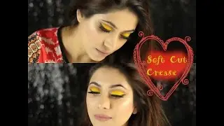 Soft cut crease (bright yellow) Eye Makeup