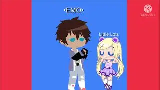 Me and Little Lolz with and without outlines