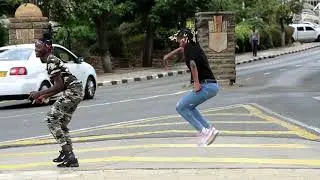 King Gucci official doing kangaroo dance