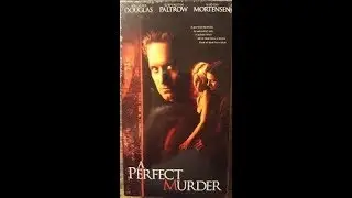 Opening to A Perfect Murder 1998 VHS [Warner Bros.]