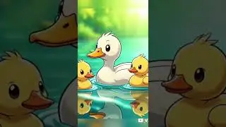 The ducklings are very happy swimming in the clean and clear river. #duck #animation