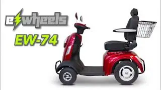 E-Wheels Heavy Duty - EW-74 - Long Range 4 Wheeled Mobility Scooter