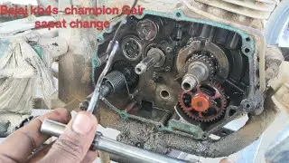 Bajaj kb4s champion gear shaft changing Apna auto service #bike #scross #shorts #live 
