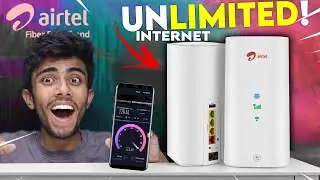 Airtel NEW Unlimited Internet Plan WIRELESS WIFI!⚡ Airtel Air Fiber Launch With Cheapest Price!