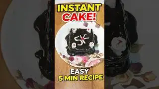 Gas, Oven kuch nahi&hellip; 5 minute me cake ready 😱 #food #viral #quickrecipes #easyrecipe #shortsfeed