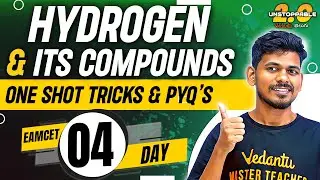 Hydrogen its Compounds Class 11 Chemistry | Day 3 | Vedantu Telugu | JEE/NEET/EAMCET 2024 AP TS