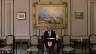 Levi Attias speaking at InterFaith Service in Gibraltar