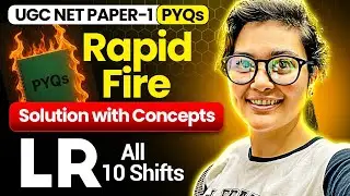 UGC NET Paper 1 Rapid Fire PYQs | UGC NET Logical Reasoning PYQs | Aditi Mam