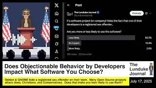 Does Objectionable Behavior by Developers Impact What Software You Choose?