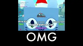 I HATCHED HUGE FESTIVE CAT ON CAMERA...(pet sim x)