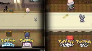 Pokemon Brilliant Diamond & Shining Pearl | Old Chateau easter egg | Remake VS. Original