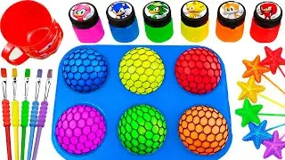 Satisfying Video l DIY How To Make Rainbow Crazy Snow Candy ASMR Sprunki Slimes in Cupcake Molds