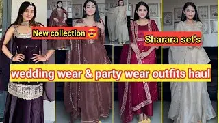 Wedding and partywear suit, sharara set's haul✨ meesho kurta set's haul✨flipkart dress & kurta set's