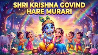 Shri Krishna Govind Hare Murari | Animated Bhajan for kids | Divine Devotional Song