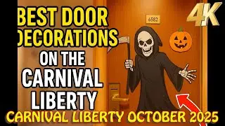 ЛУЧШИЕ ДВЕРНЫЕ УКРАШЕНИЯ на круизном лайнере Carnival Liberty! | Carnival Liberty, октябрь 2025 года