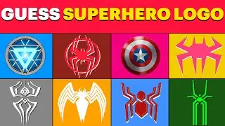 Guess ALL the Superheroes by Logo | MARVEL SUPERHEROES - Superhero Quiz🕷️🦸&zwj;♂️