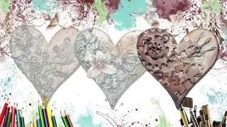 CreaQuest: 3D mixed media Hart - Steampunk
