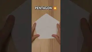 EASY PAPER PENTAGON STEP BY STEP | HOW TO MAKE PENTAGON TUTORIAL ART