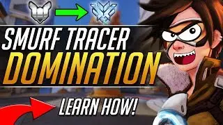 Smurf Tracer - I'm already Tracer ! - Pro tips and tricks Tracer Gameplay | Overwatch Guide