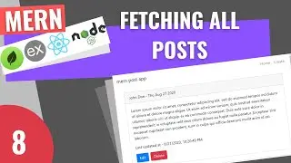 MERN Stack Tutorial   8   Fetching All Posts From Backend & Creating a New Component