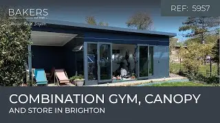 REF: 5957 Garden Room & Home Gym with Storage & Side Canopy in East Sussex