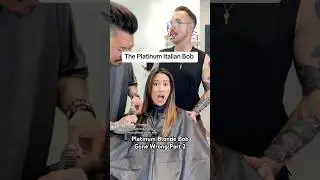 Platinum Blonde Bob&hellip; gone wrong Part 2. #hairtransformation #hairtutorial #blondegoals #bobhaircut