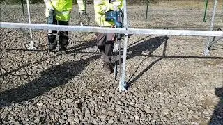 Installation of TreeSystem with pre-drilling