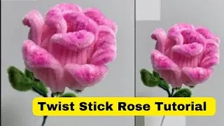 Easy Twist Stick Rose Tutorial | DIY Paper Crafts for Beginners