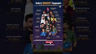 India&rsquo;s Top Taxpayers in 2025 💰 | You Won&rsquo;t Believe How Much SRK & Kohli Paid! #finance  #tax