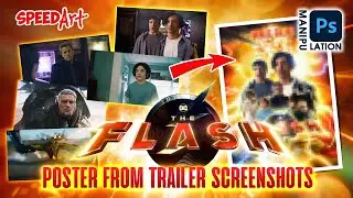 [SpeedArt] Flash. Poster from trailer screenshots in Photoshop.