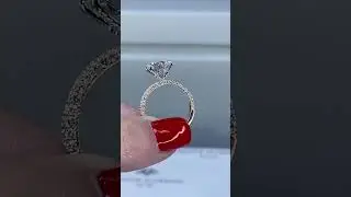6 Prong Two-Tone Diamond Engagement Ring - 