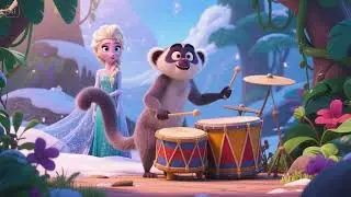 Elsa the Lemur and the Jungle Drums 🥁🐒 | Rhythmic Adventure for Kids!