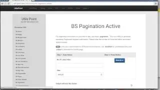 Bootstrap Pagination