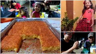 FIZ BOLO MANÉ PELADO😋| FOMOS NA CIDADE COMER LANCHE!