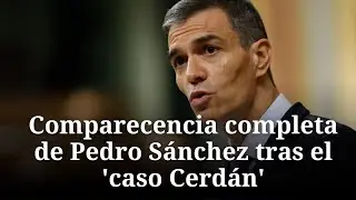 Sánchez comparece tras el 'caso Cerdán': Se planteó dimitir, pero no piensa 