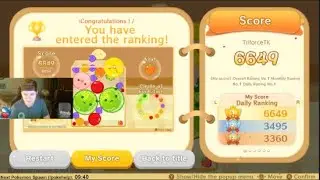 SUIKA GAME HIGH SCORE OF 6649 | MY SECOND EVER DOUBLE WATERMELON IN SUIKA GAME!!!