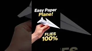Easy Paper Plane ✈️ | Flying 100% 🔥 #shorts #diy #airplane #paper #craft
