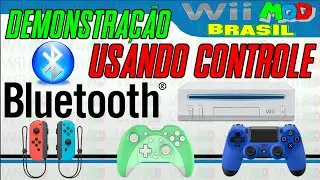 (110) Controle Bluetooth no wii Substituindo GameCube Controller - Demonstra&ccedil;&atilde;o